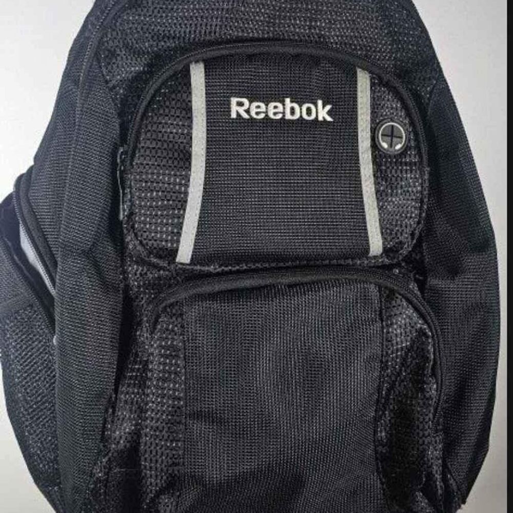 REEBOK Black/Gray Backpack / Bookbag